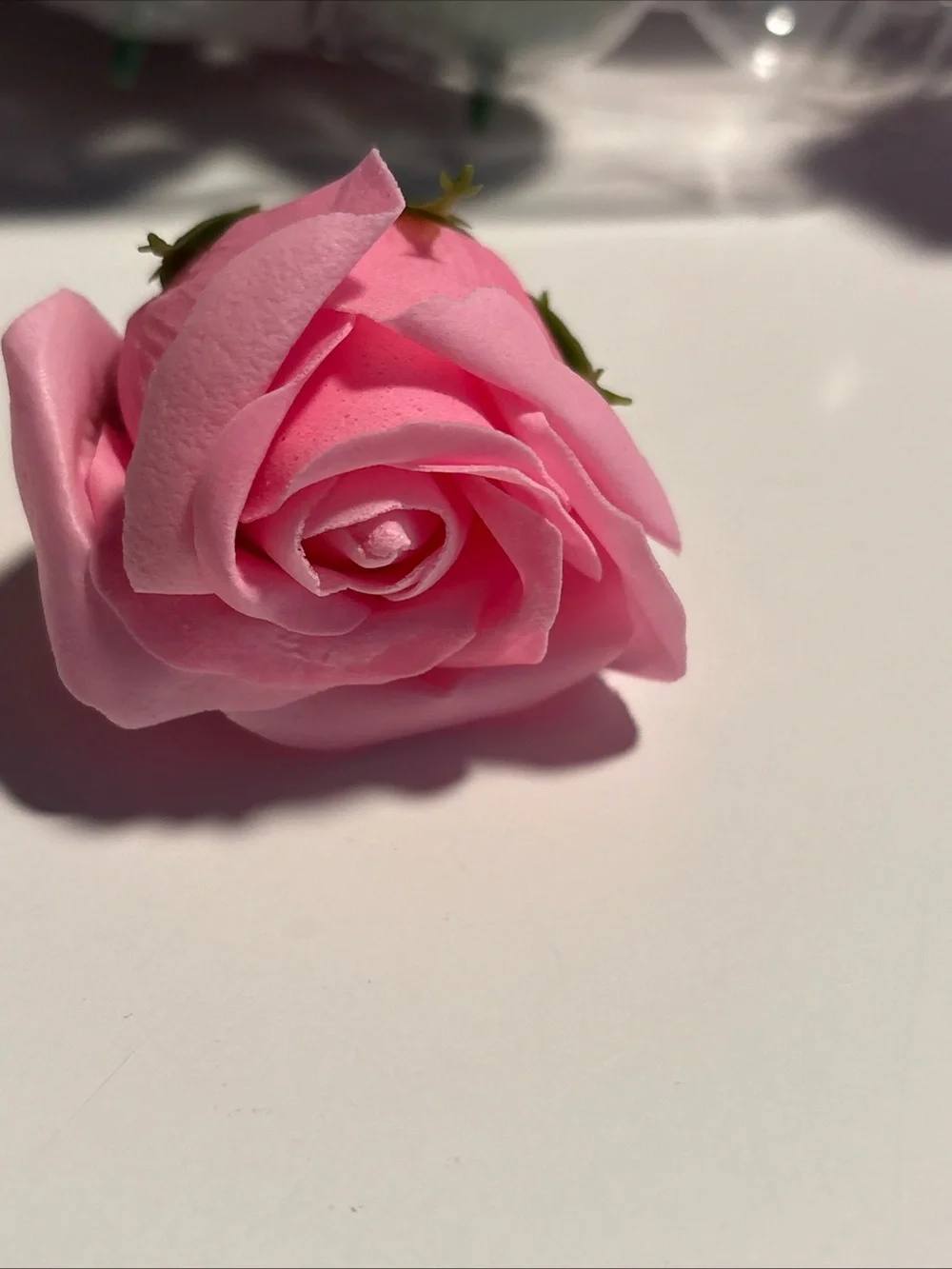 Artificial flower real touch and Smell Pink Roses 25 Buds. New